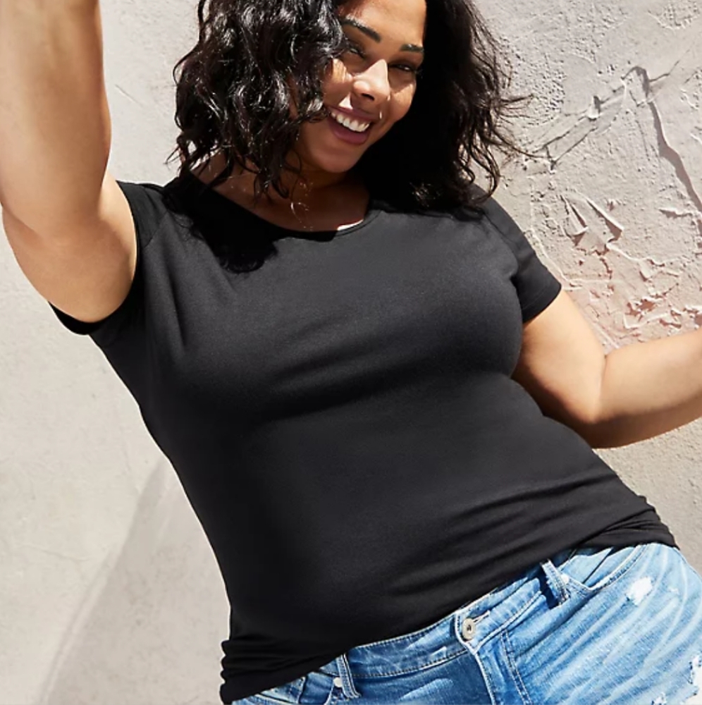 Torrid Super Soft Black Perfect Tee